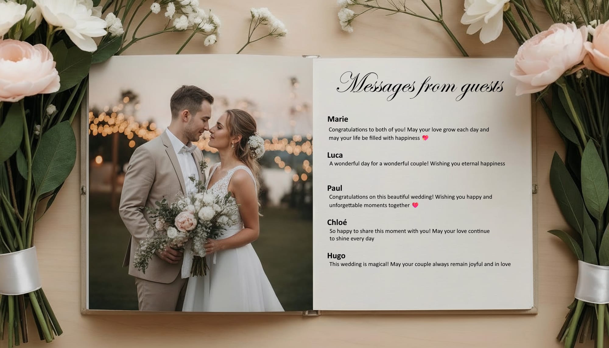 Digital guestbook