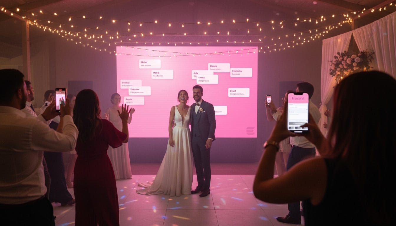 5 original animations to do with a message wall during a wedding